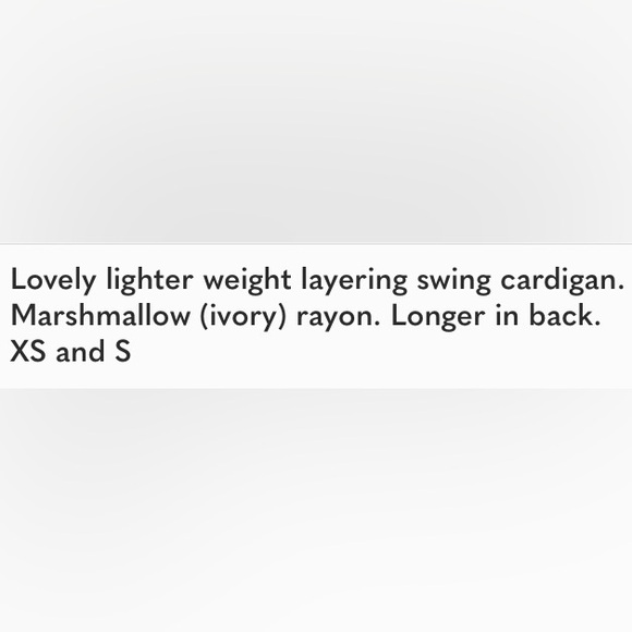 Vera Wang Marshmallow Swing Cardigan - Picture 3 of 3